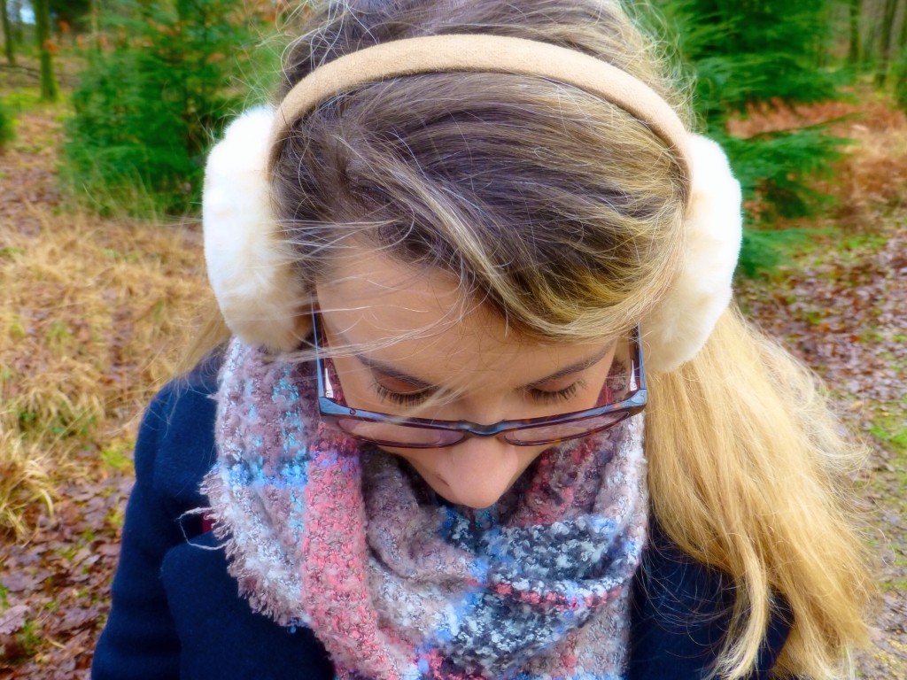 Cosy earmuffs on a freezing cold day