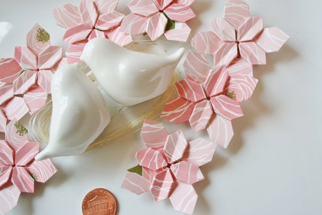 Hydrangea-origami-flower-table-decoration