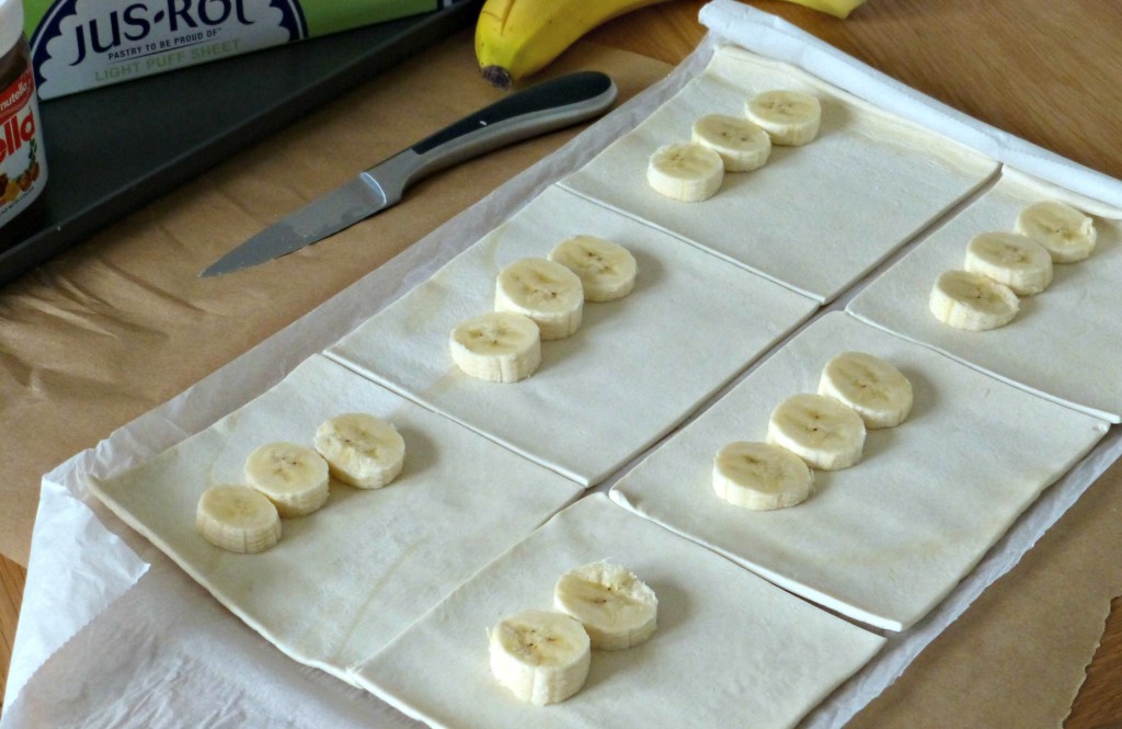 banana and puff pastry