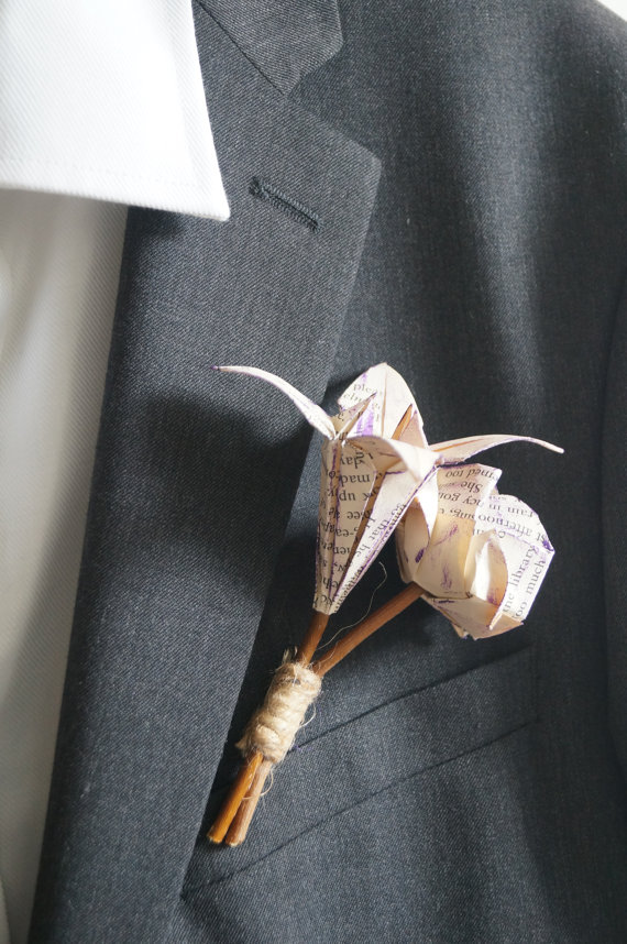 origami-groom-buttonhole
