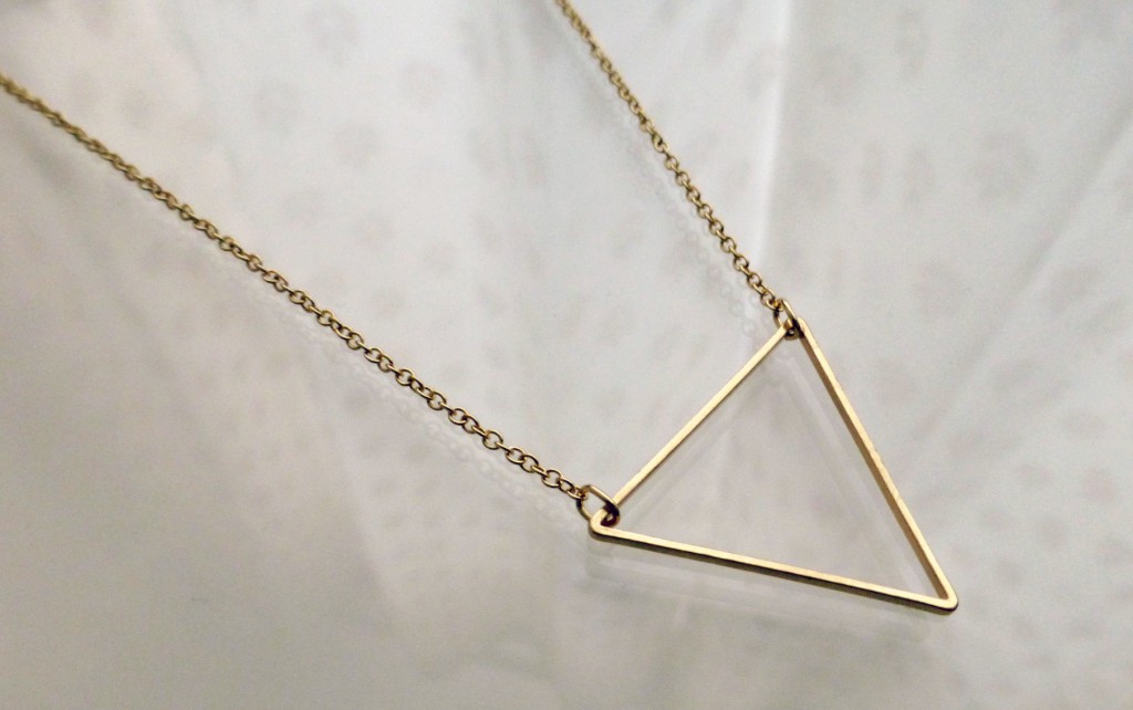 Primark triangle necklace