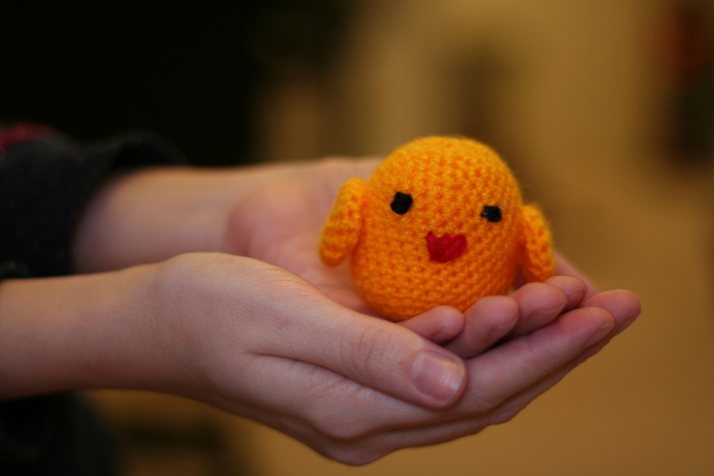 Easter crochet chick