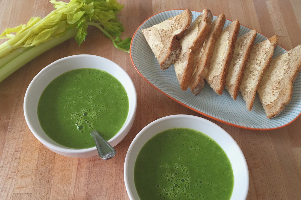 Kale and vegetable spring soup