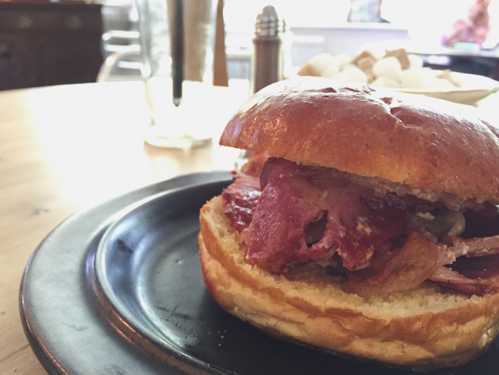 Molly's Den bacon butty at Toasted Cafe