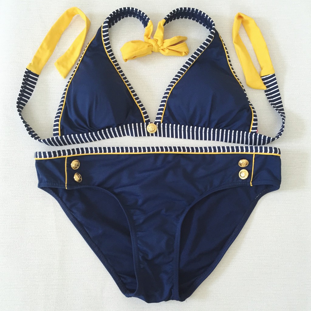 Primark blue and yellow bikini