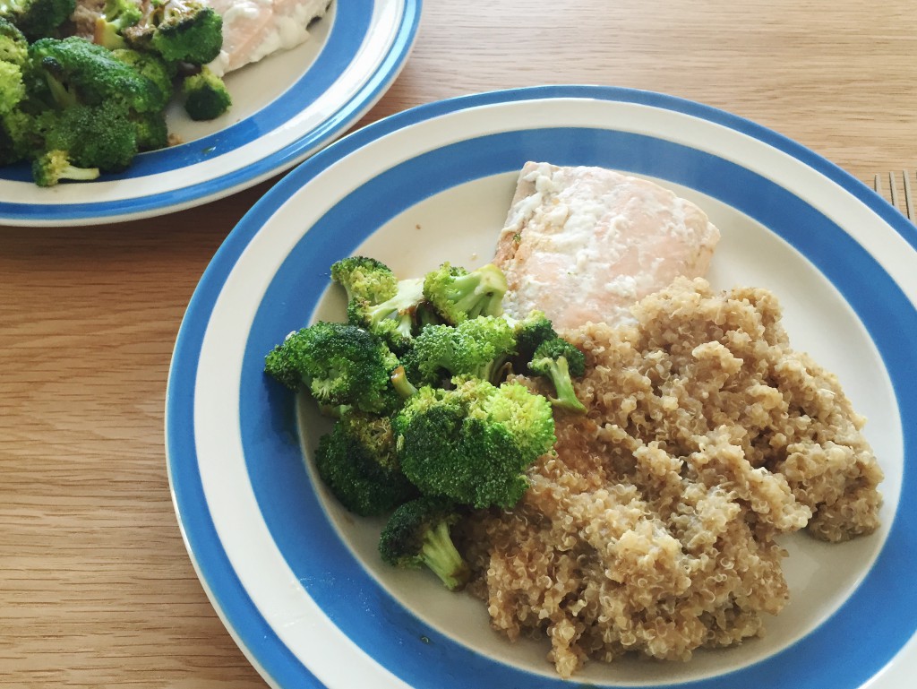 Deliciously Ella's quinoa with salmon