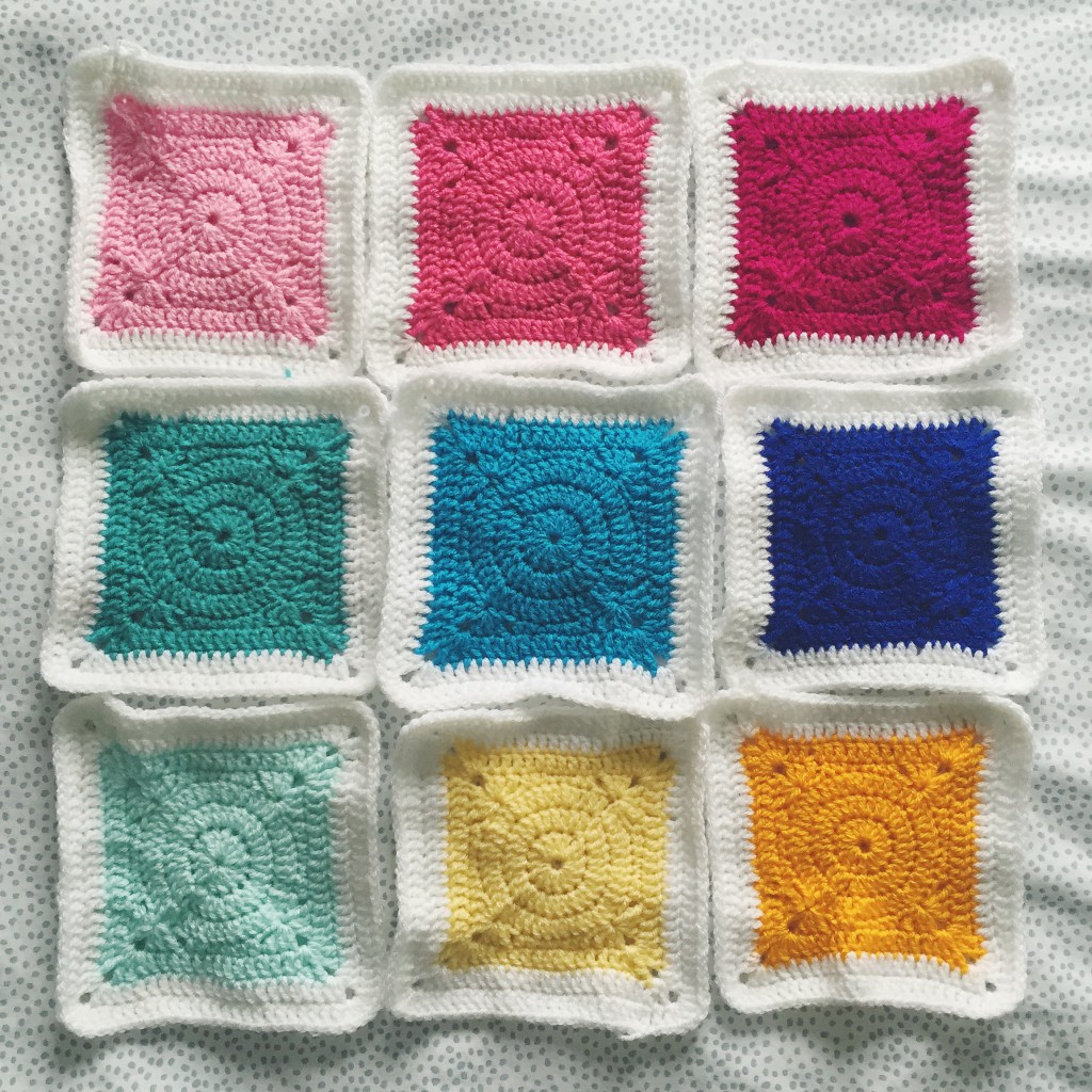 Crochet blanket squares