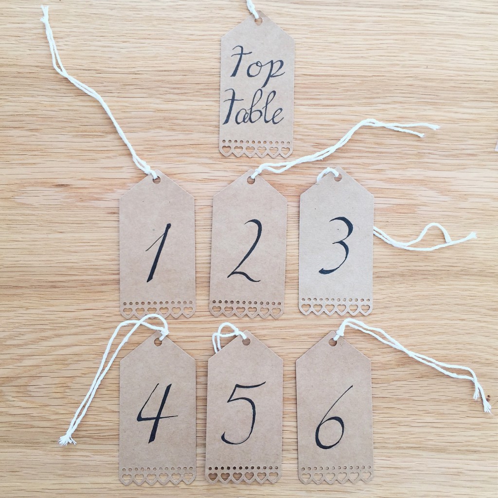 table numbers