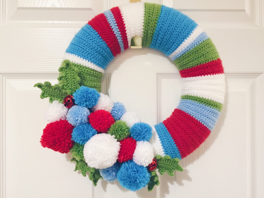 Crochet christmas wreath