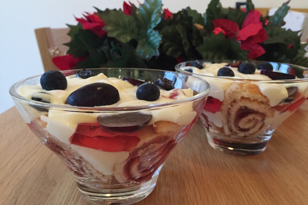 Easy trifle for Christmas