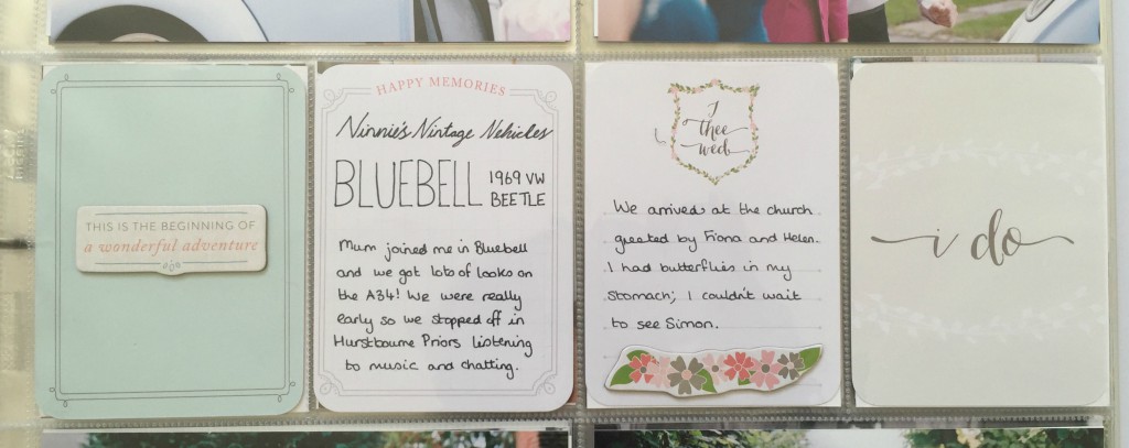 Project Life southern wedding album Bluebell Beetle