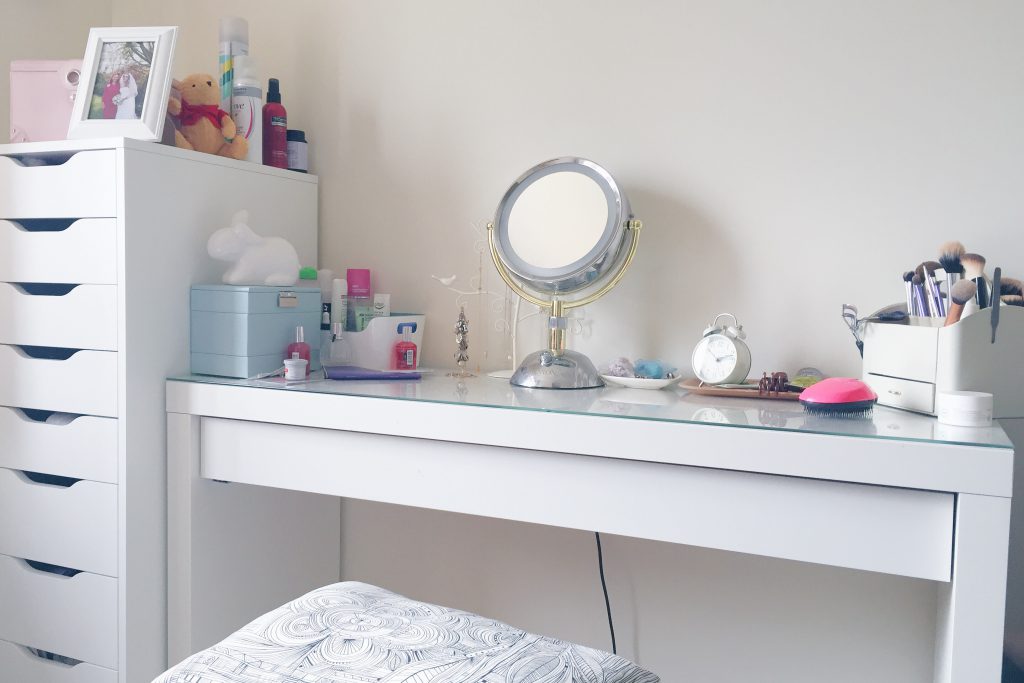 malm dressing table as desk