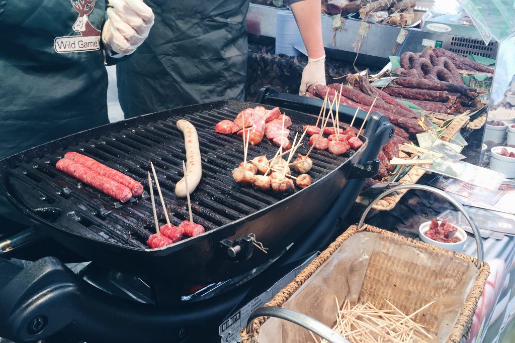 Wild meat stall