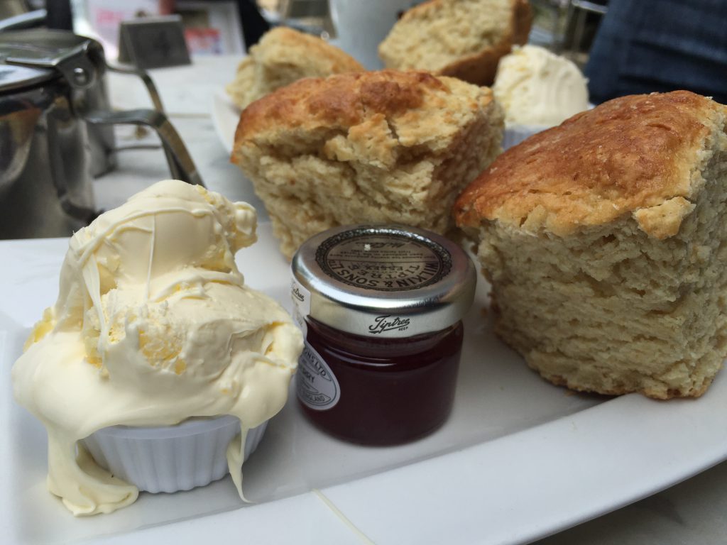 Cream tea at St Nectans Glen waterfall