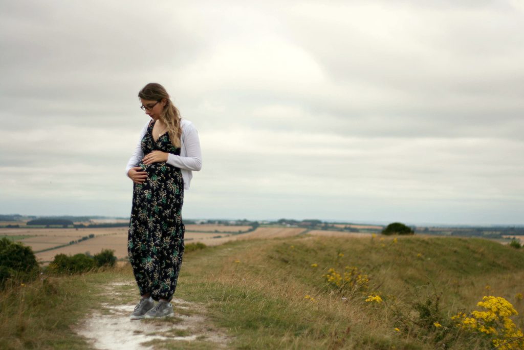 Third trimester bump shot in Figsbury Ring