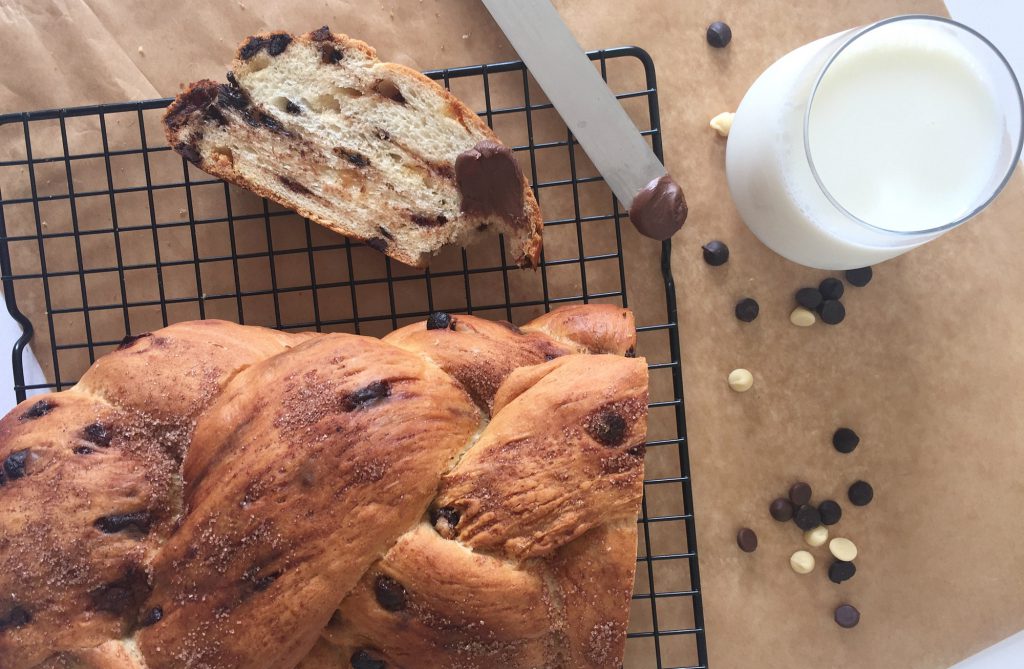 Chocolate chip cinnamon loaf bread