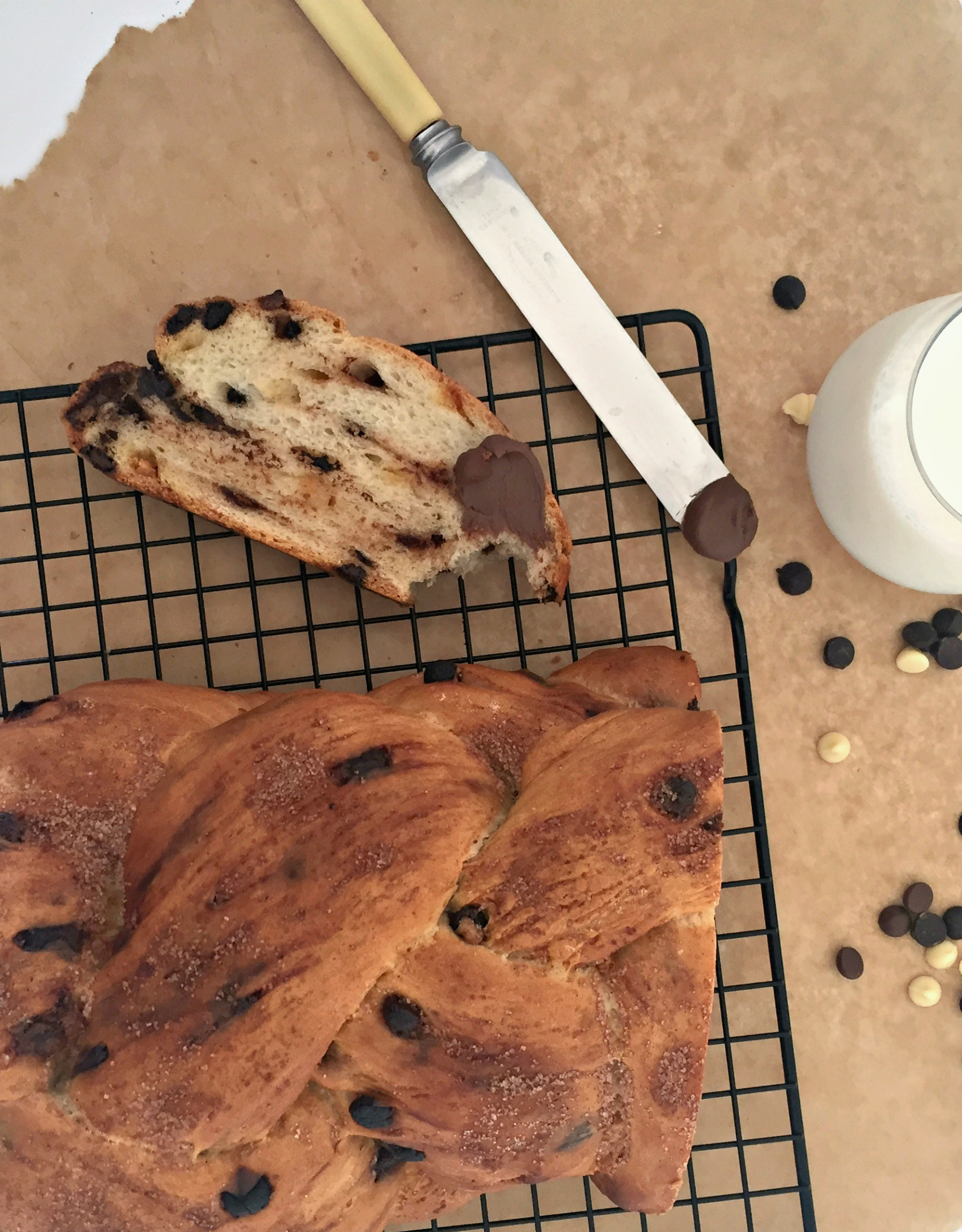 Chocolate chip cinnamon loaf bread