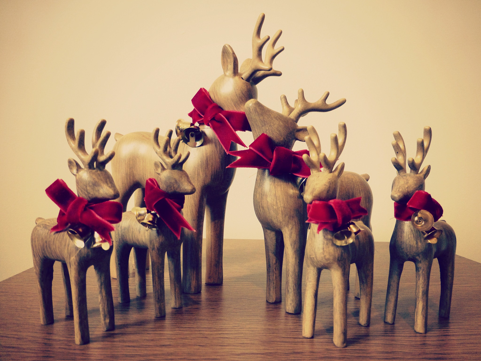 My reindeer family from Sainsburys
