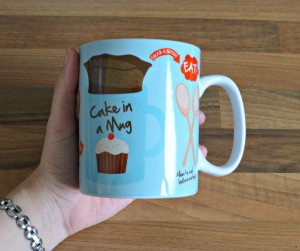 cake in a mug