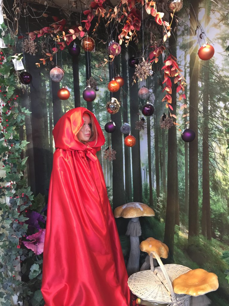 Roseboure Garden Centre Christmas displays little red riding hood