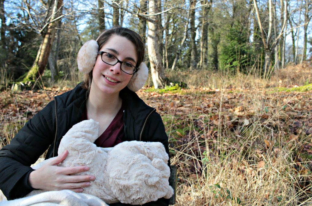 breastfeeding Eleanor in the New Forest