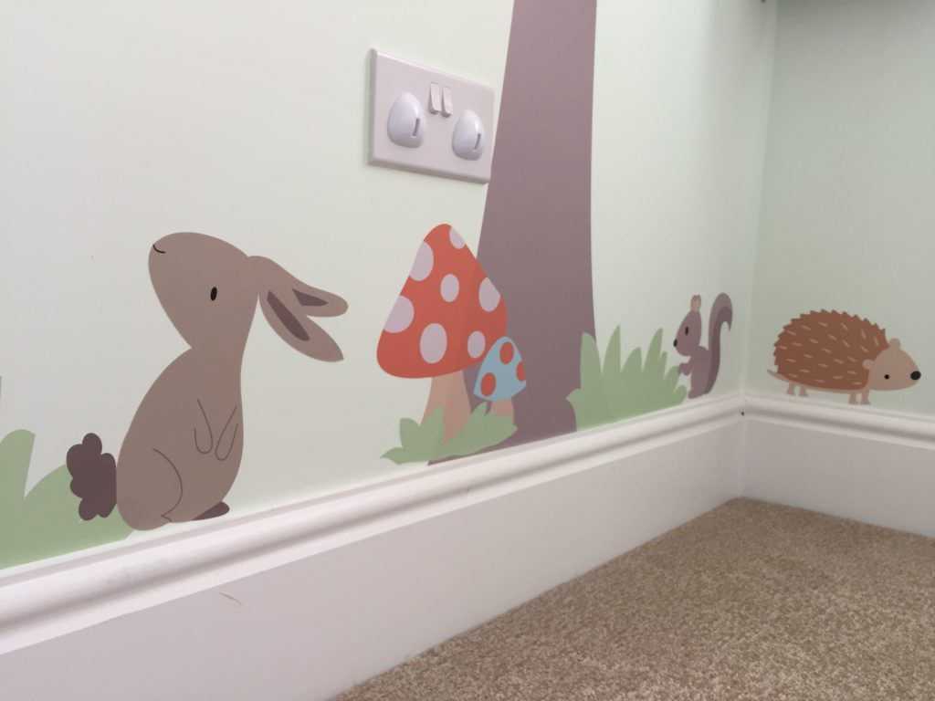 Eleanor's Nursery forest woodland wall stickers