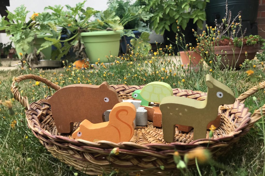 Wooden toys animals